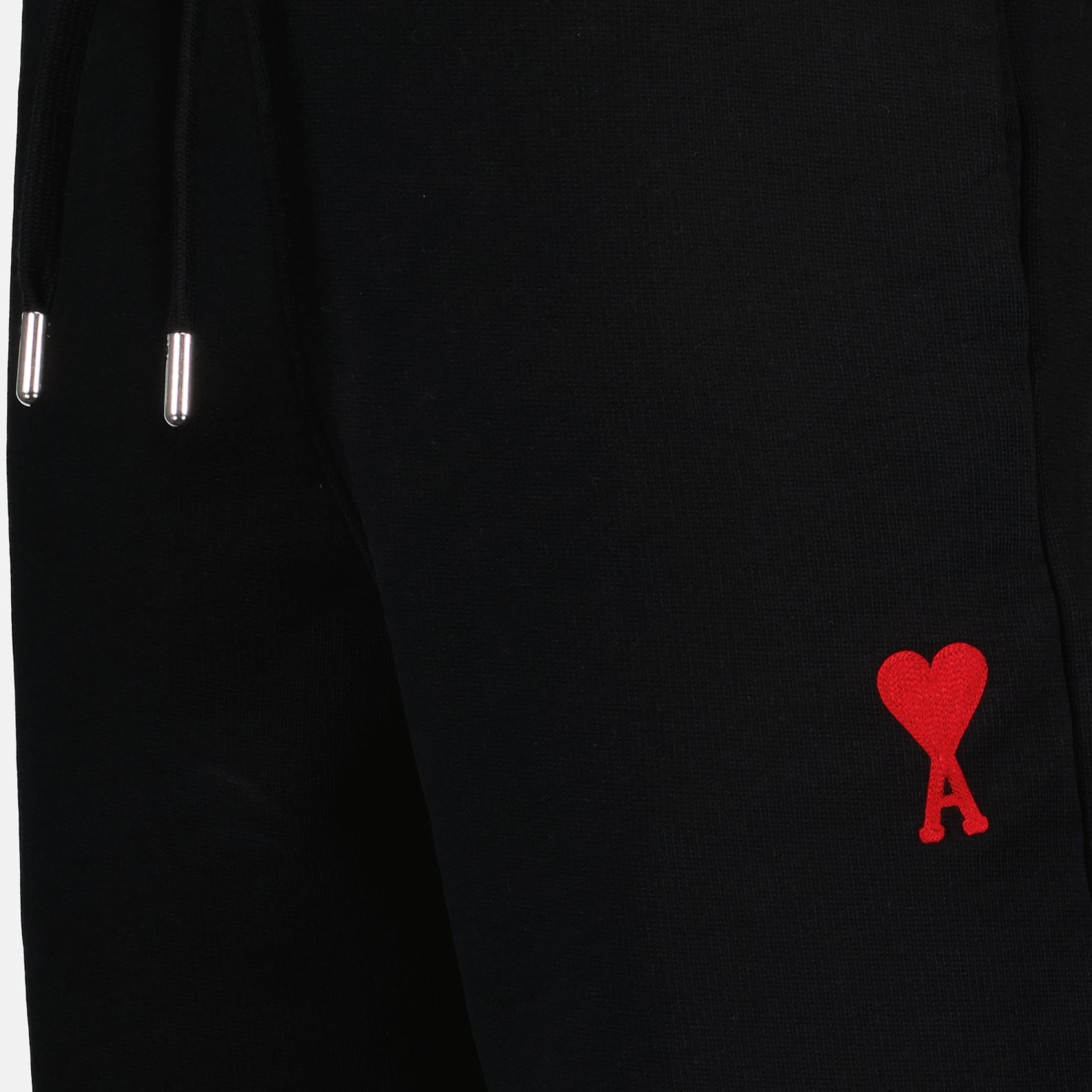 Calças Jogging en molleton Ami PARIS Preto Unissex