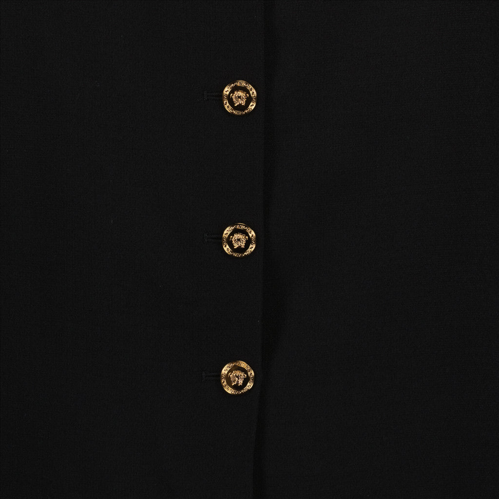 Röcke Jupe à boutons Versace Schwarz Femme