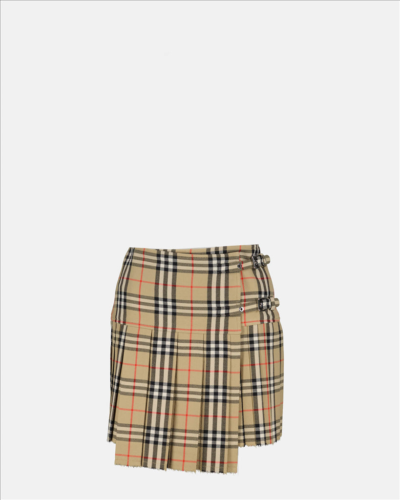 Skirts Checkered Skirt Burberry Beige Women