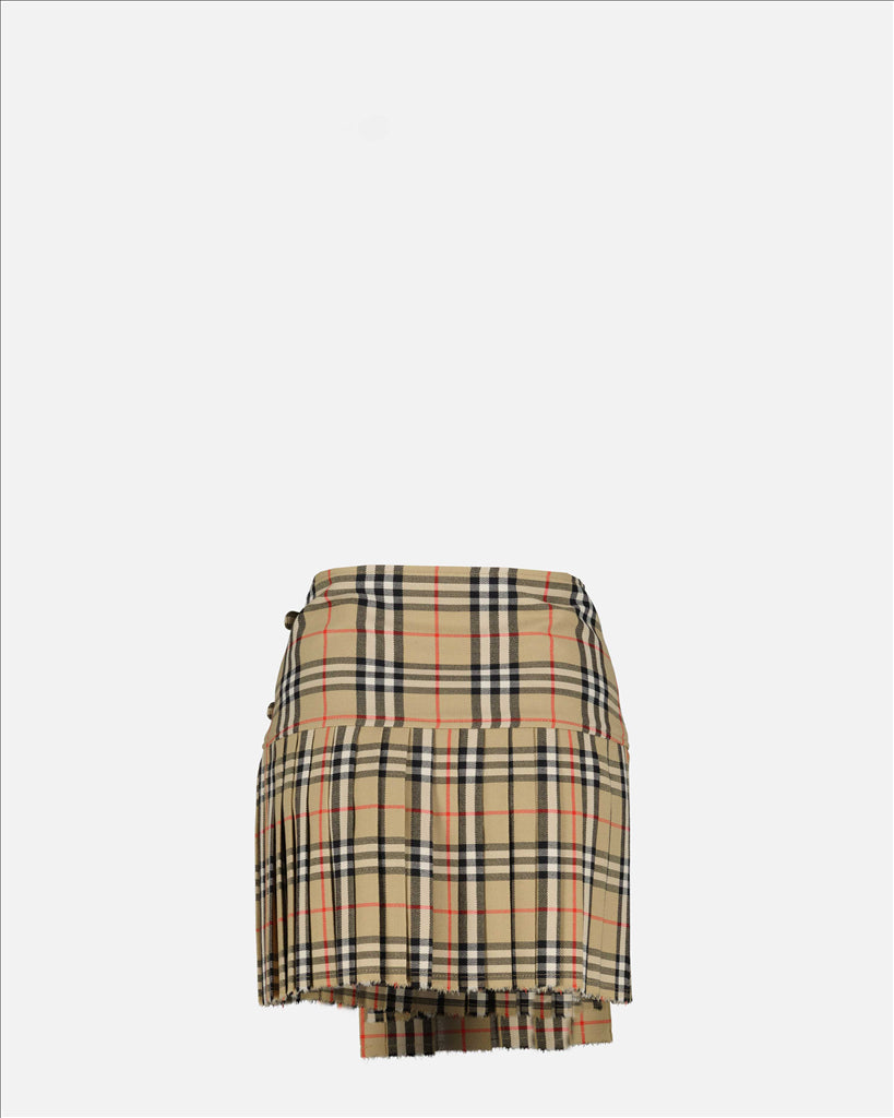Skirts Checkered Skirt Burberry Beige Women
