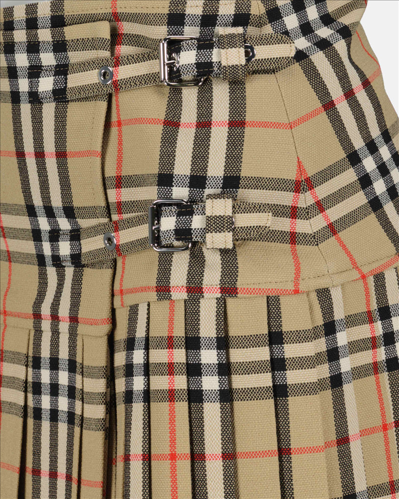 Skirts Checkered Skirt Burberry Beige Women