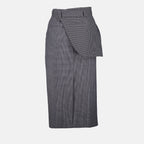 Röcke Jupe imprimée pied de poule Fendi Grau Femme