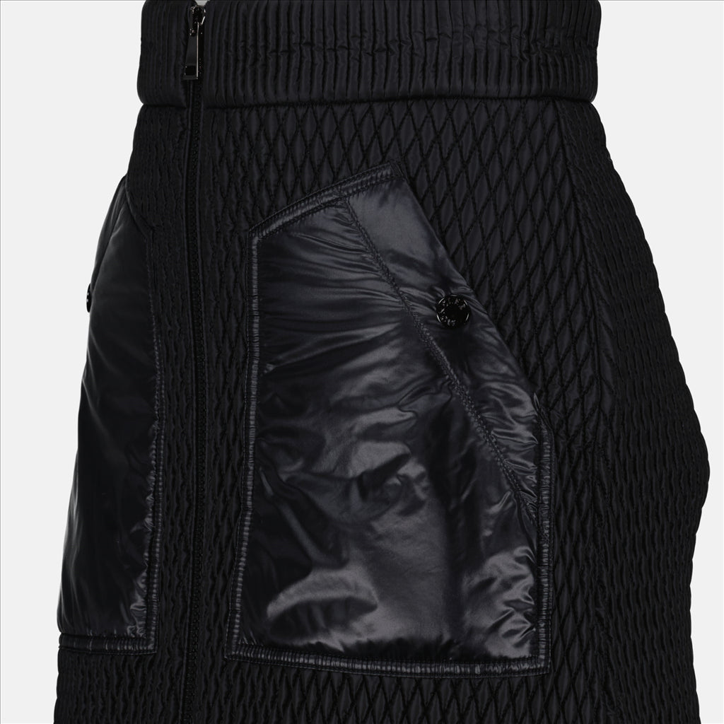 Jupes Jupe bi-matière Moncler Noir Femme