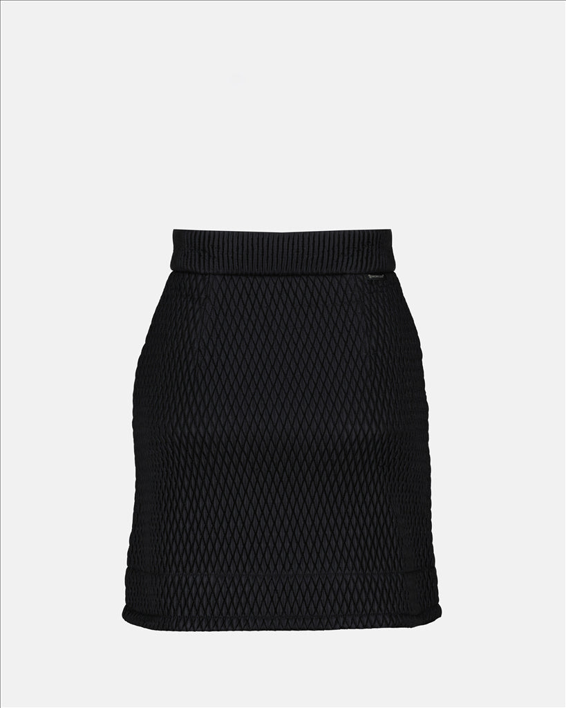 Jupes Jupe bi-matière Moncler Noir Femme