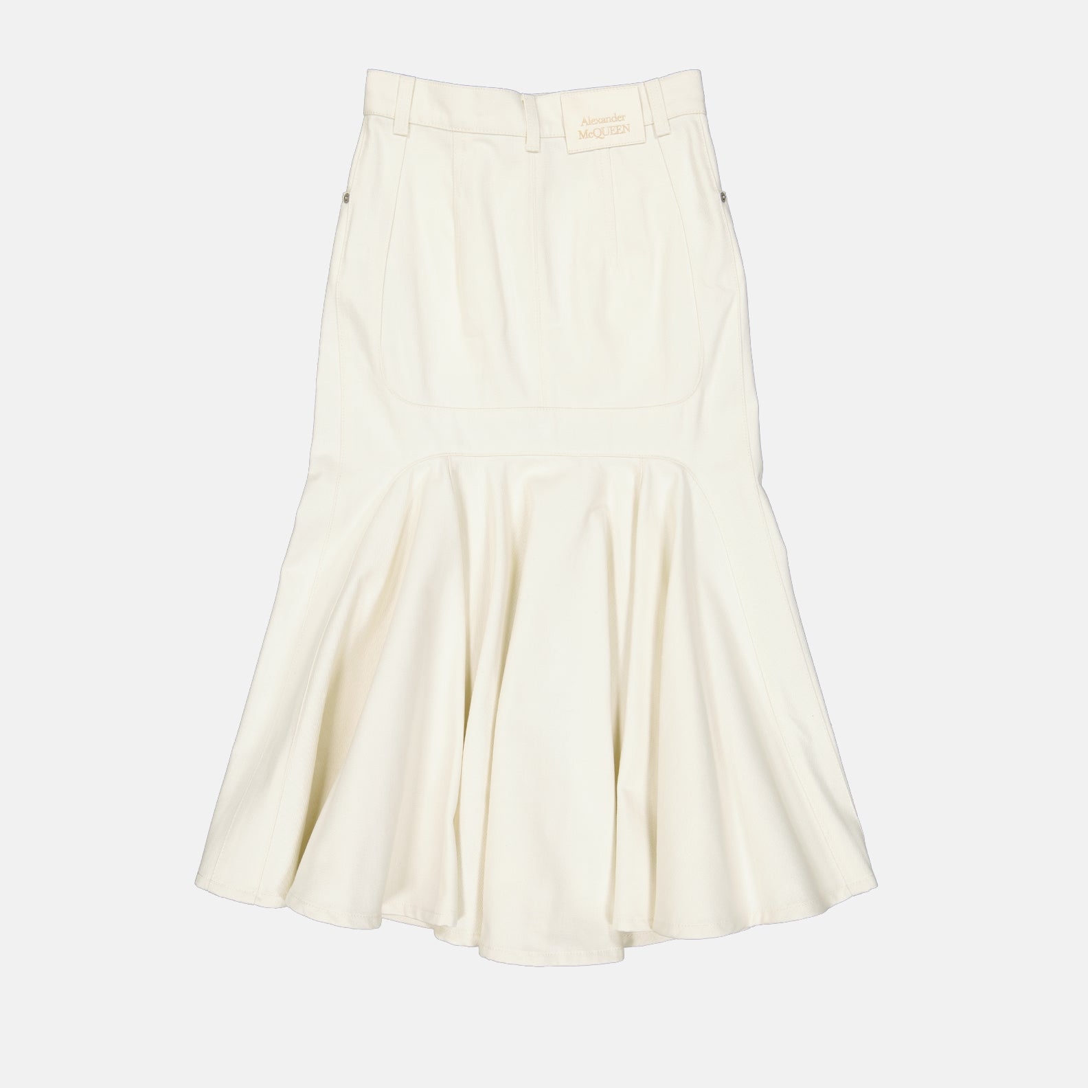 Skirts Denim skirt Alexander McQueen White Women
