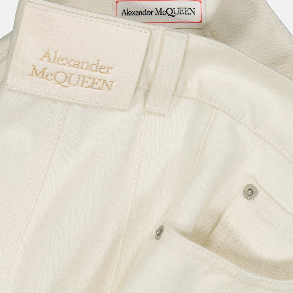 Skirts Denim skirt Alexander McQueen White Women