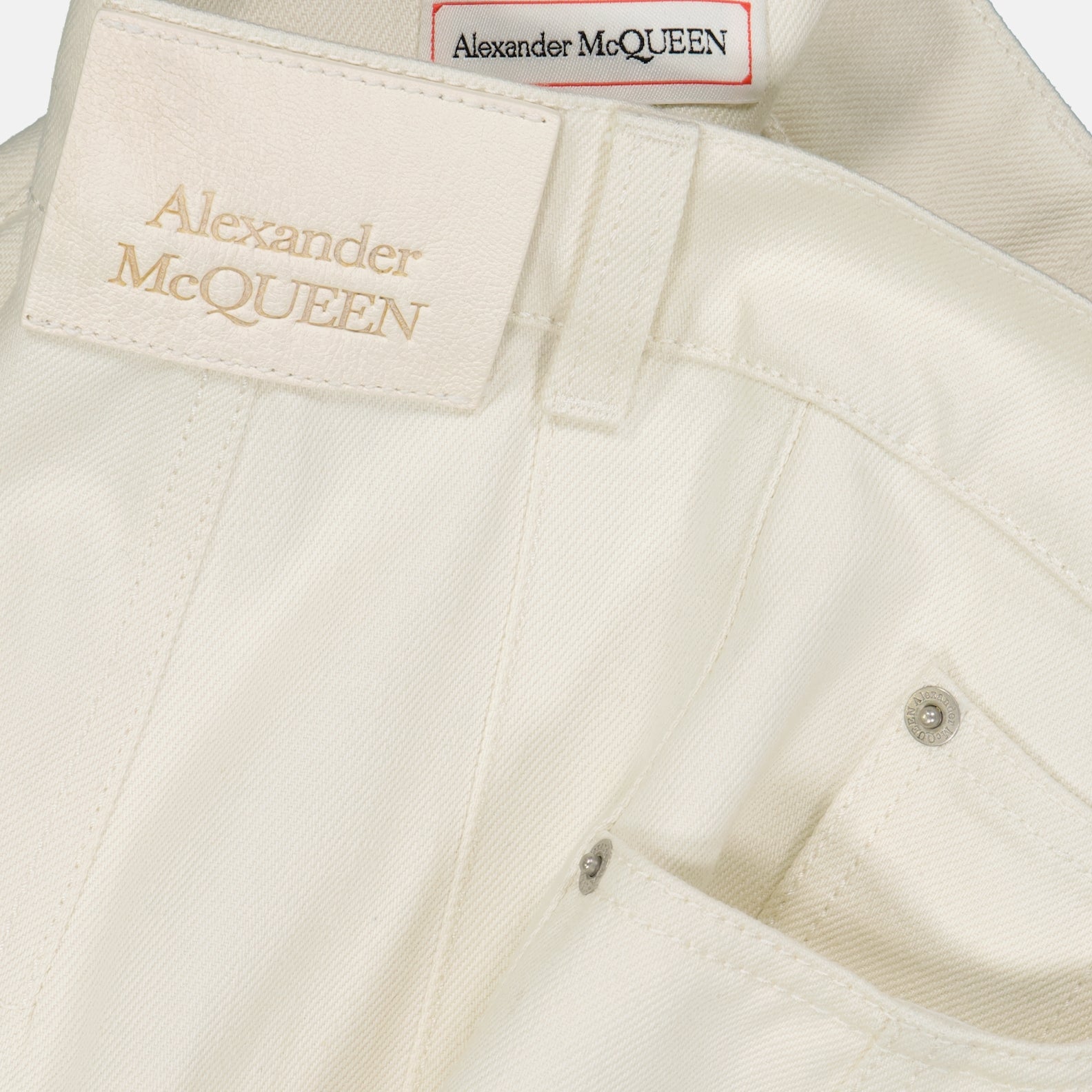 Skirts Denim skirt Alexander McQueen White Women