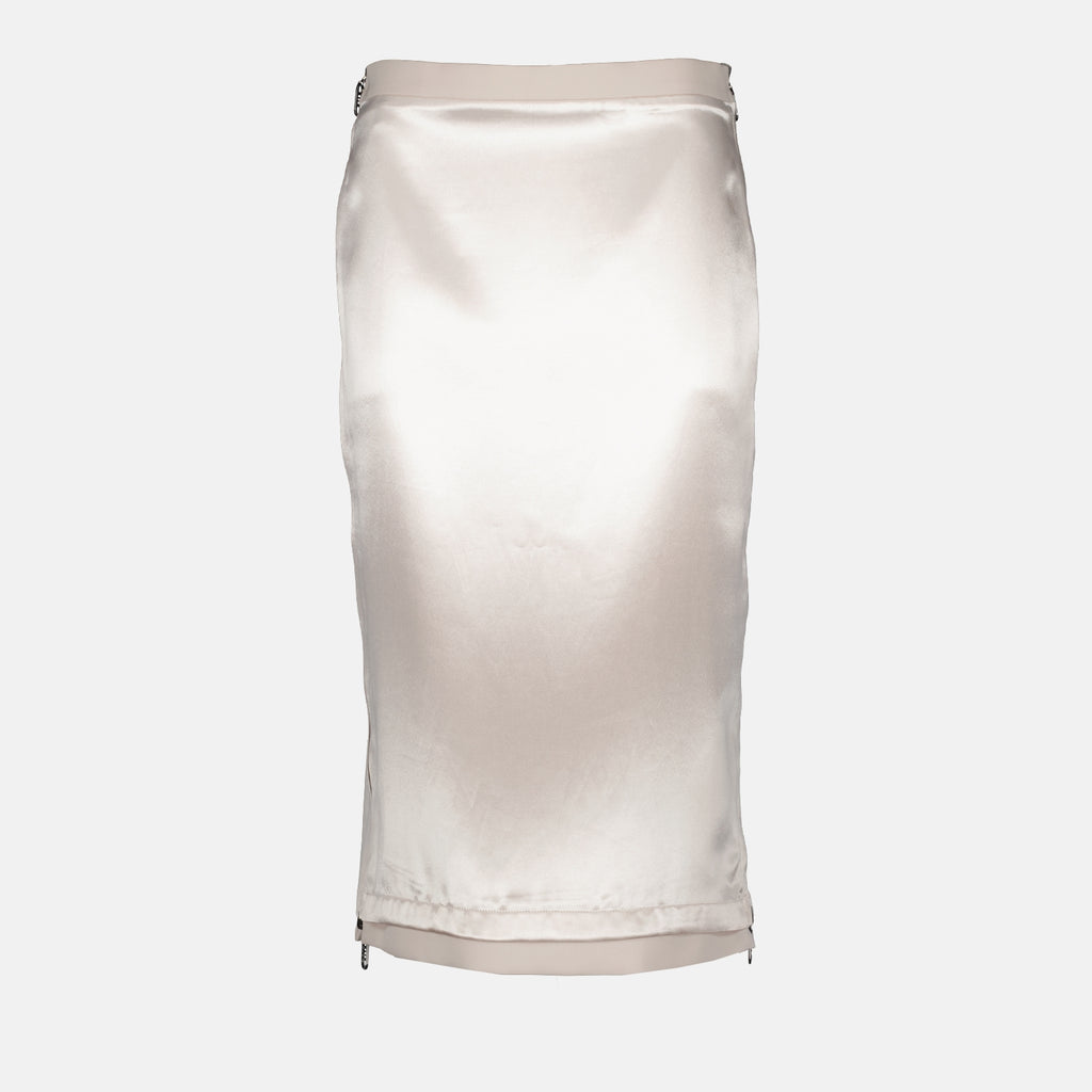 Skirts Satin skirt Fendi Beige Women