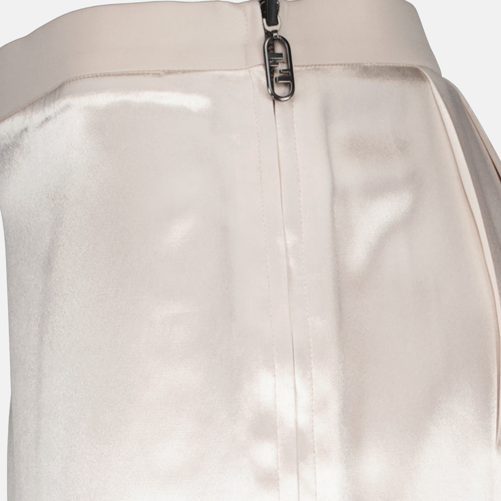 Skirts Satin skirt Fendi Beige Women