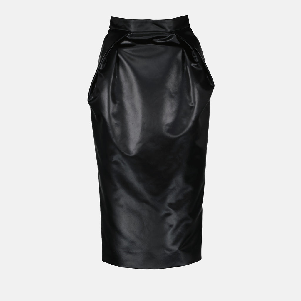 Röcke Jupe en satin chintz Maison Margiela Schwarz Femme