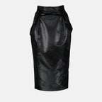 Röcke Jupe en satin chintz Maison Margiela Schwarz Femme