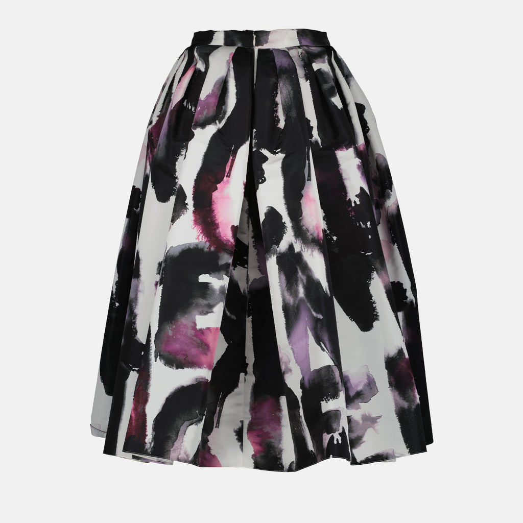 Skirts Watercolor Graffiti Skirt Alexander McQueen Black Women