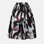 Skirts Watercolor Graffiti Skirt Alexander McQueen Black Women