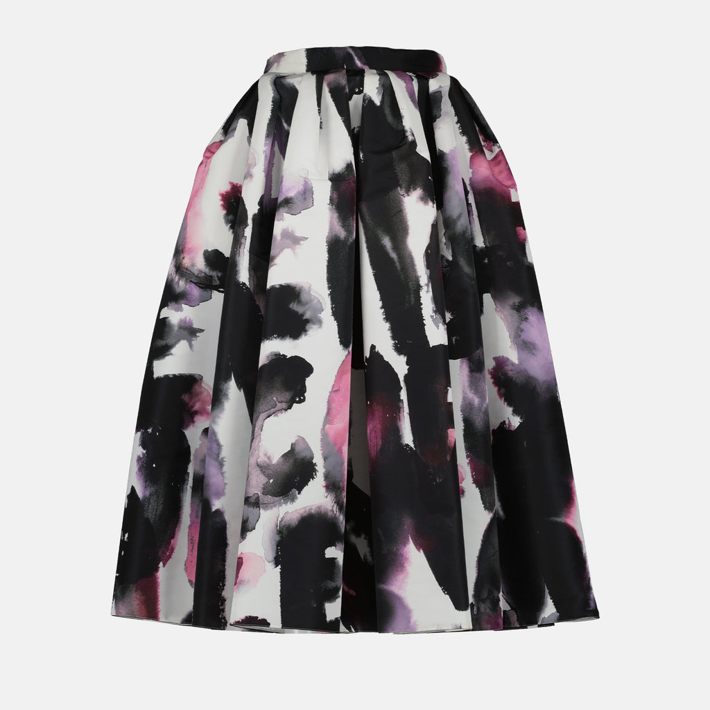 Skirts Watercolor Graffiti Skirt Alexander McQueen Black Women