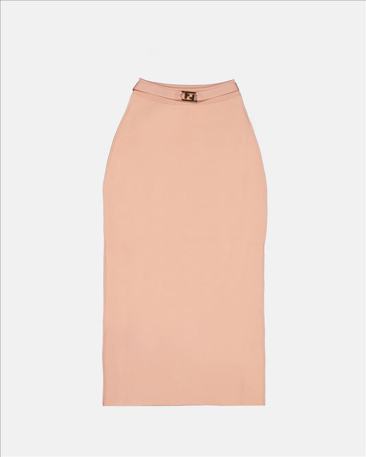 Mid-length sheath skirt