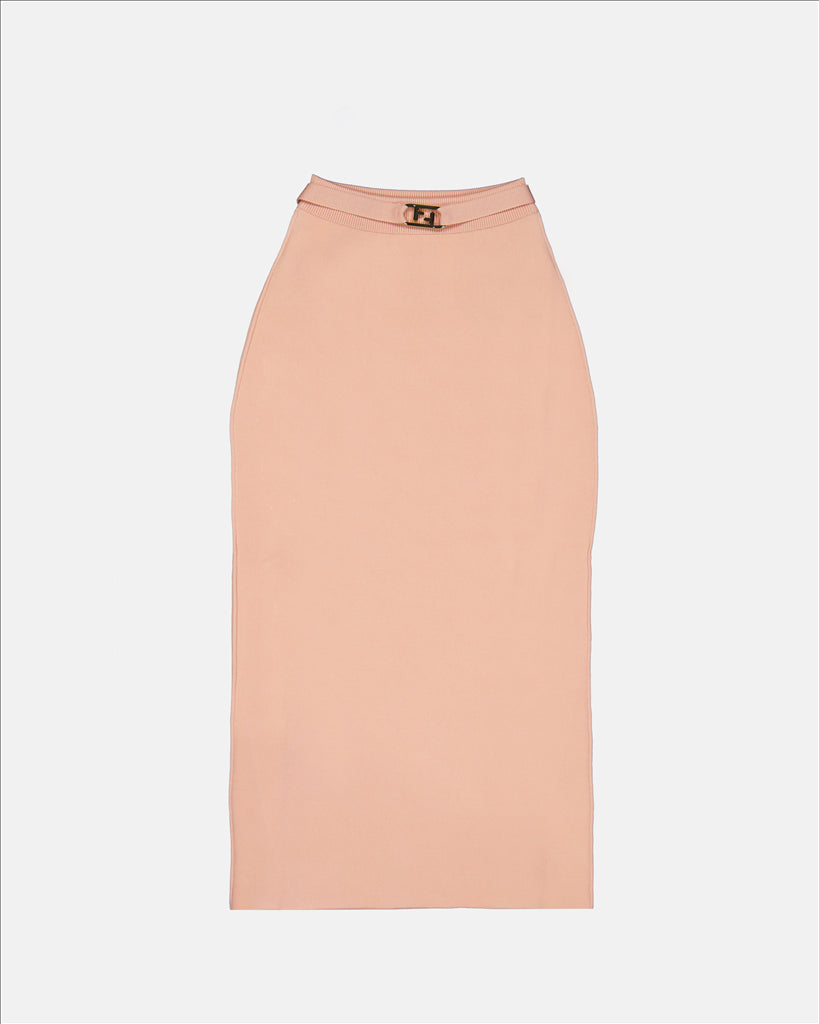 Mid-length sheath skirt
