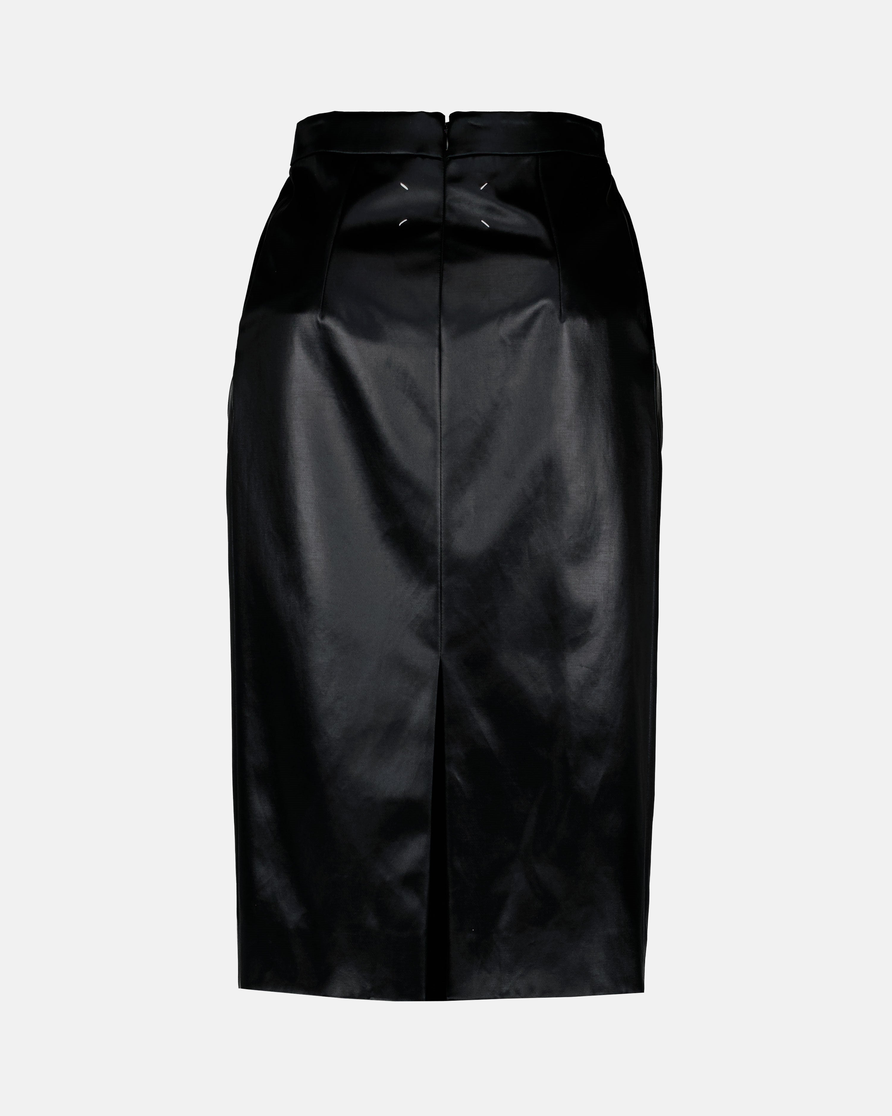 Röcke Jupe en simili cuir Maison Margiela Schwarz Femme