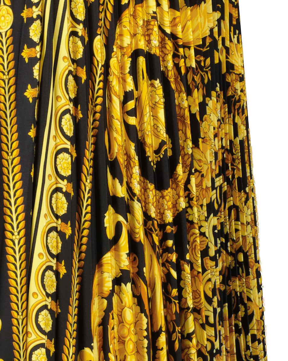 Röcke Jupe Barocco Versace Schwarz Femme