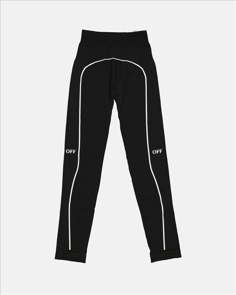 Pantalons Legging Athletic Off-White Noir Femme