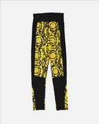 Hosen Legging Barocco Versace Gelb Femme