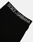 Hosen Legging à logo Dolce & Gabbana Schwarz Femme