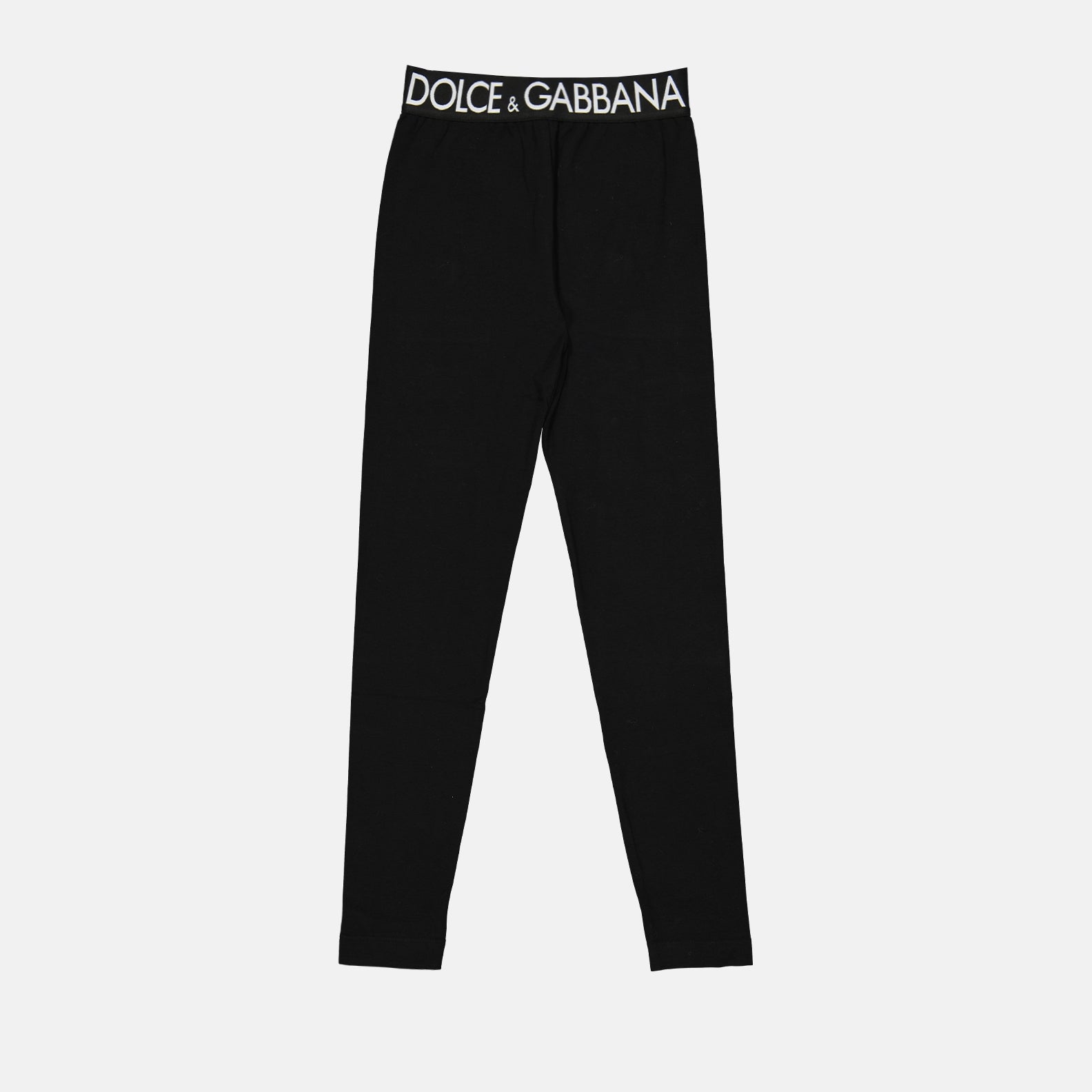 Hosen Legging à logo Dolce & Gabbana Schwarz Femme