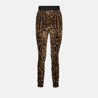 Hosen Legging léopard Dolce & Gabbana Braun Femme