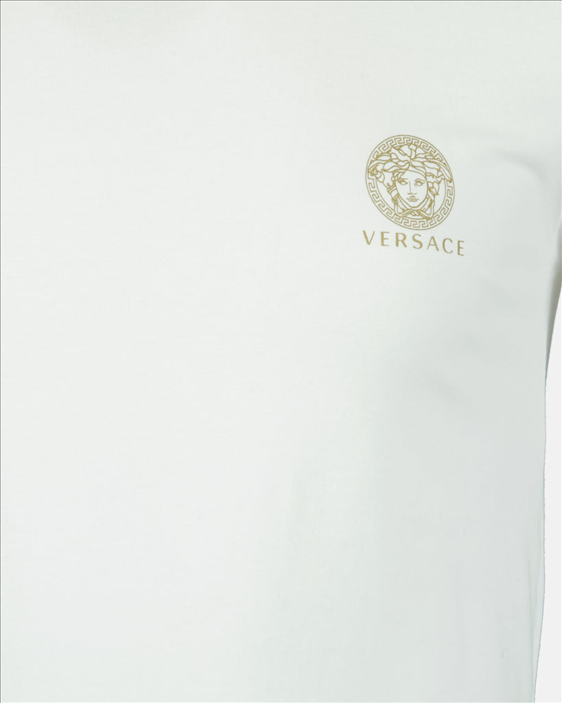 Unterwäsche und homewear Lot de tricot de corps Medusa Versace Weiß Homme