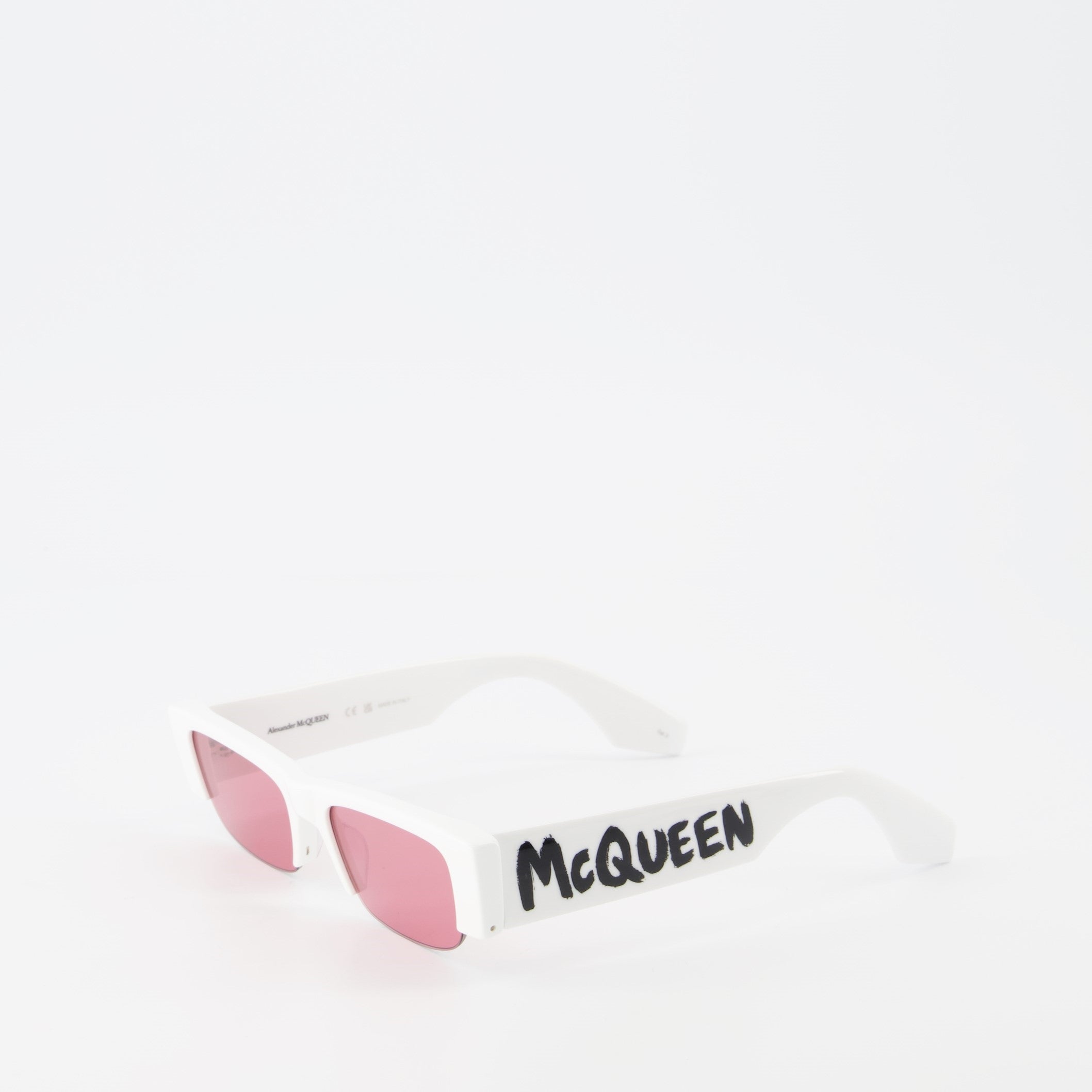 Glasses Graffiti Sunglasses Alexander McQueen White Women