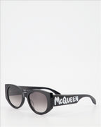 안경 Lunettes de soleil Graffiti Alexander McQueen 검은색 Femme