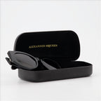 안경 Lunettes de soleil Graffiti Alexander McQueen 검은색 Femme