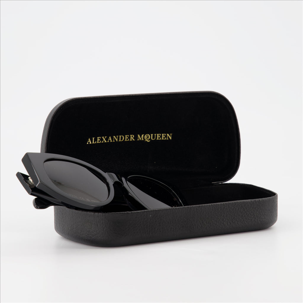 안경 Lunettes de soleil Graffiti Alexander McQueen 검은색 Femme