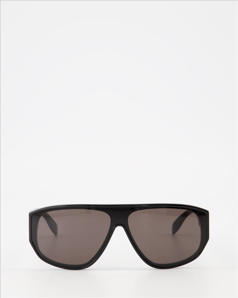 Lunettes Lunettes de soleil Graffiti Alexander McQueen Noir Unisexe