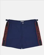 Beachwear Logo jersey Alexander McQueen Blue Man