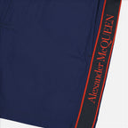 Beachwear Logo jersey Alexander McQueen Blue Man