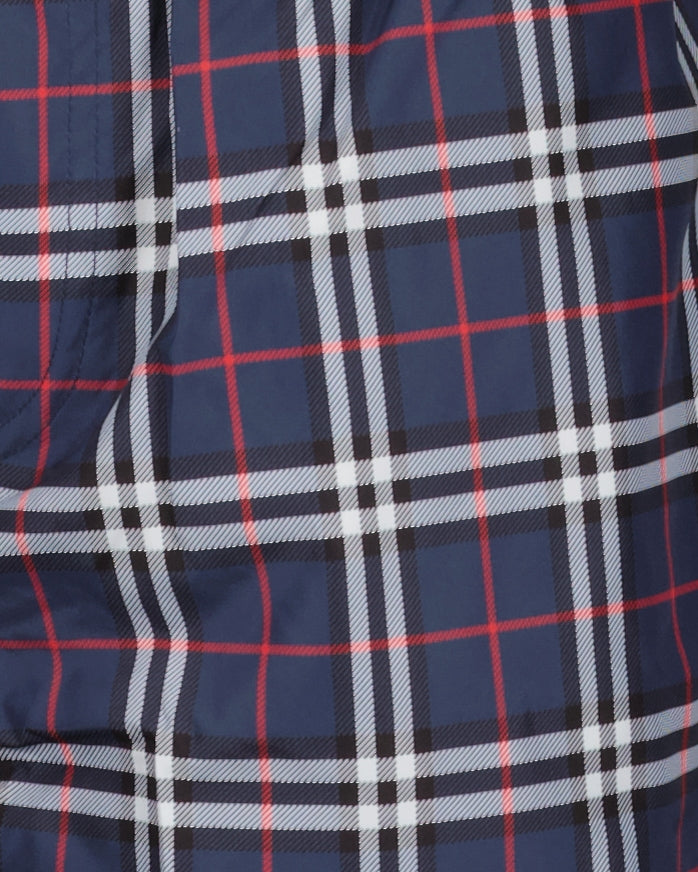 Strandmode Maillot de bain à carreaux Burberry Blau Homme