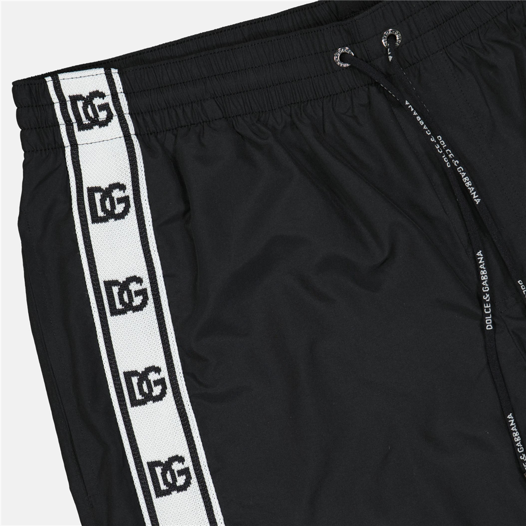 DOLCE&GABBANA ドルチェ＆ガッバーナ 水着 ブラック ロゴ ドルチェ＆ガッバーナ DG ロゴ 水着 - メンズ – myCompañero