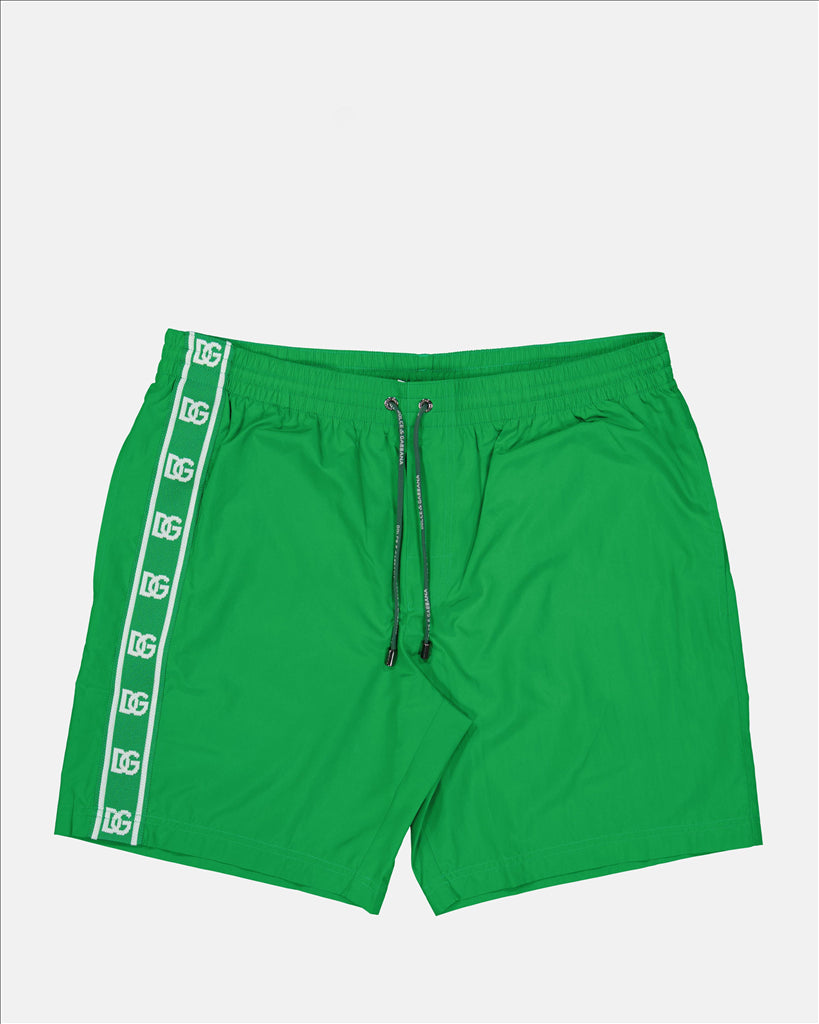 Beachwear DG logo swimsuit Dolce & Gabbana Green Man