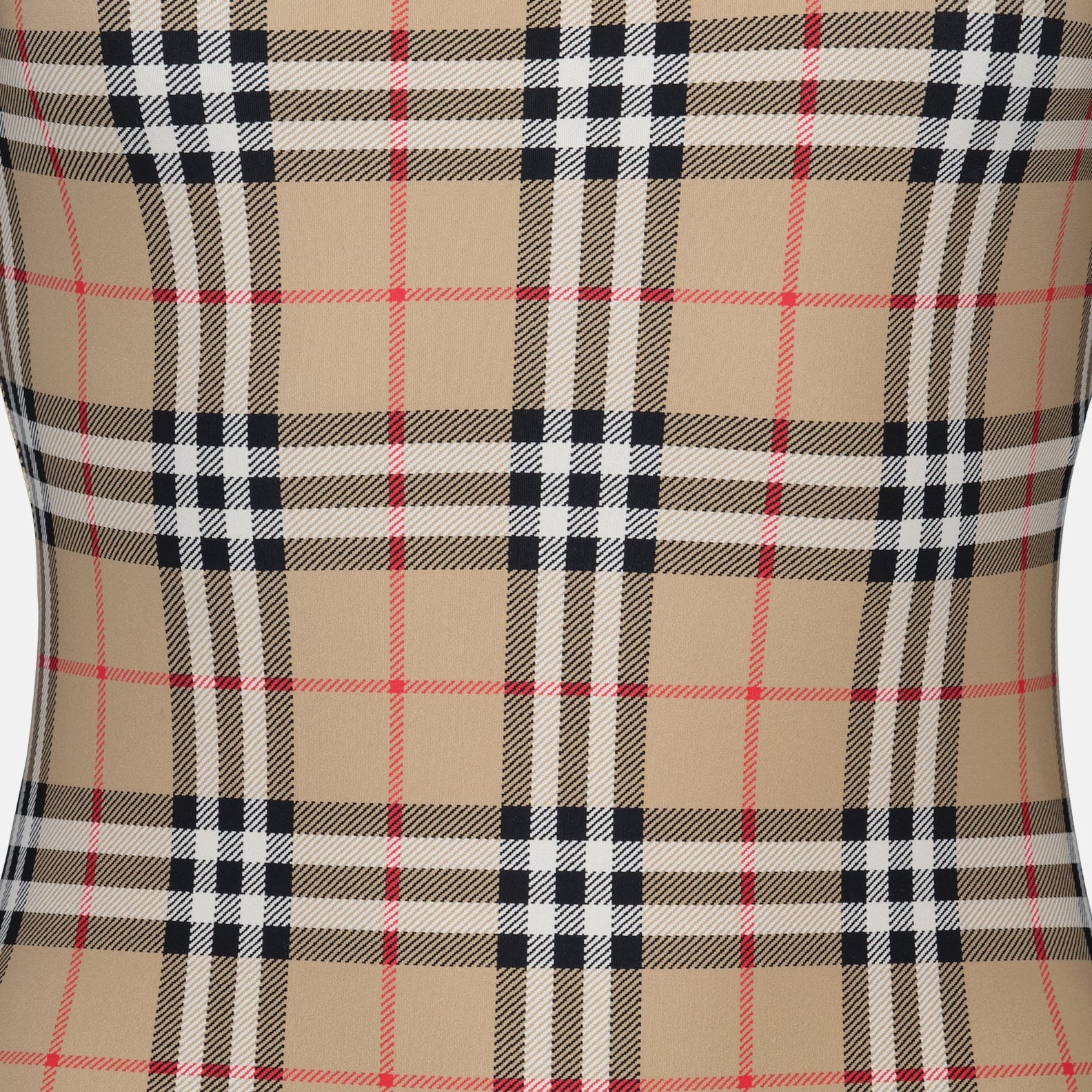 Maillot de bain asymétrique à carreaux