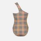 Maillot de bain asymétrique à carreaux