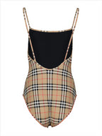 Moda praia Maillot de bain à carreaux Burberry Bege Femme