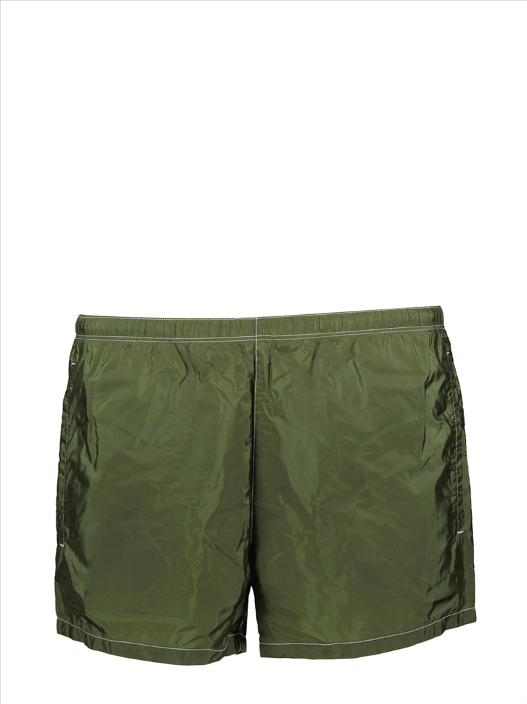 Strandmode Maillot de bain en Re-Nylon Prada Khaki Homme