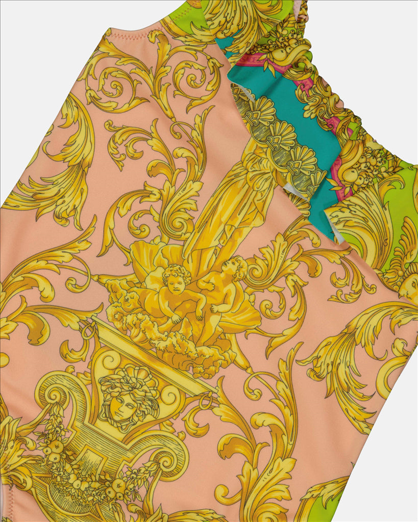 Bekleidung Maillot de bain Goddess Barocco Versace Gelb Kinder