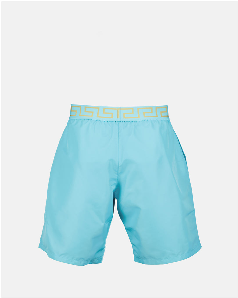 Beachwear Greca swimsuit Versace Blue Man