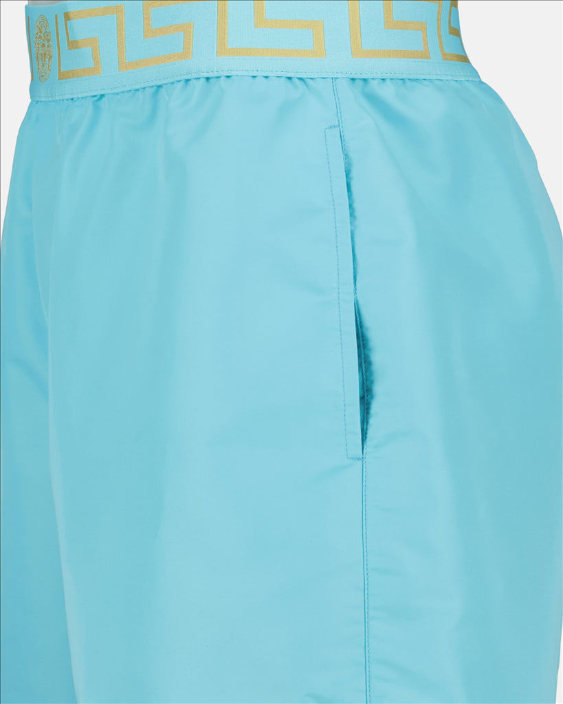 Beachwear Greca swimsuit Versace Blue Man