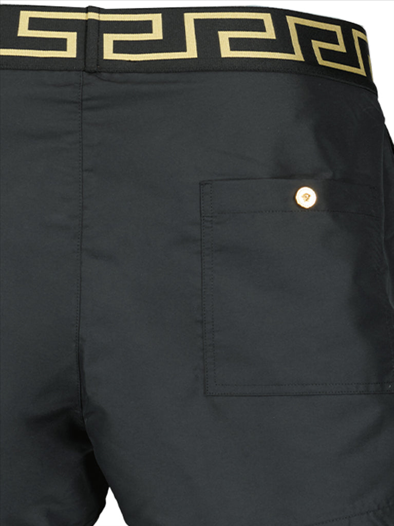 Beachwear Maillot de bain Greek Key Versace Noir Homme