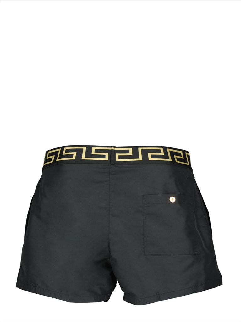 Beachwear Maillot de bain Greek Key Versace Noir Homme