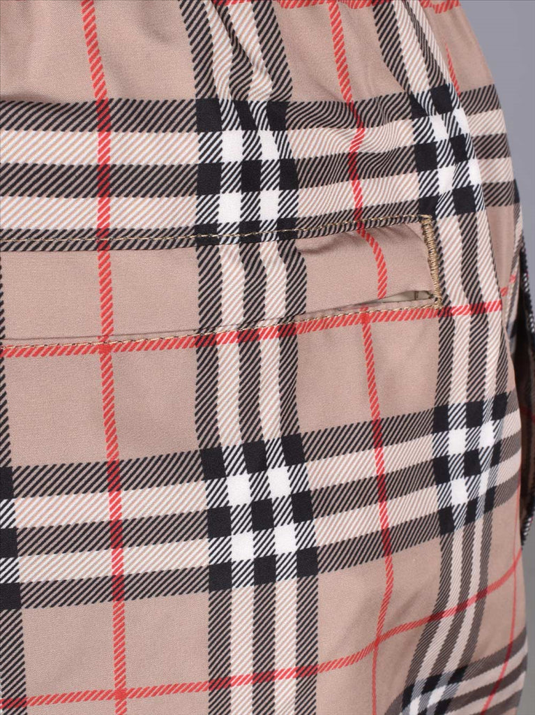 Beachwear Checked swimsuit Burberry Beige Man