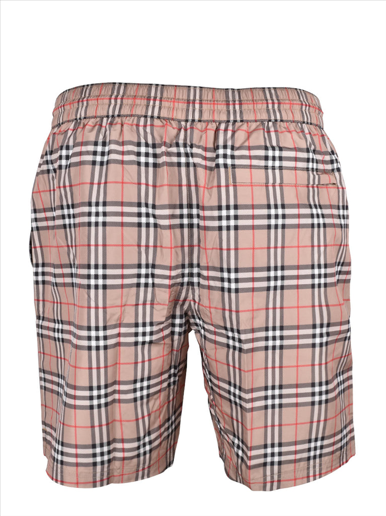 Beachwear Checked swimsuit Burberry Beige Man