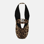 Strandmode Maillot de bain imprimé léopard Dolce & Gabbana Braun Femme